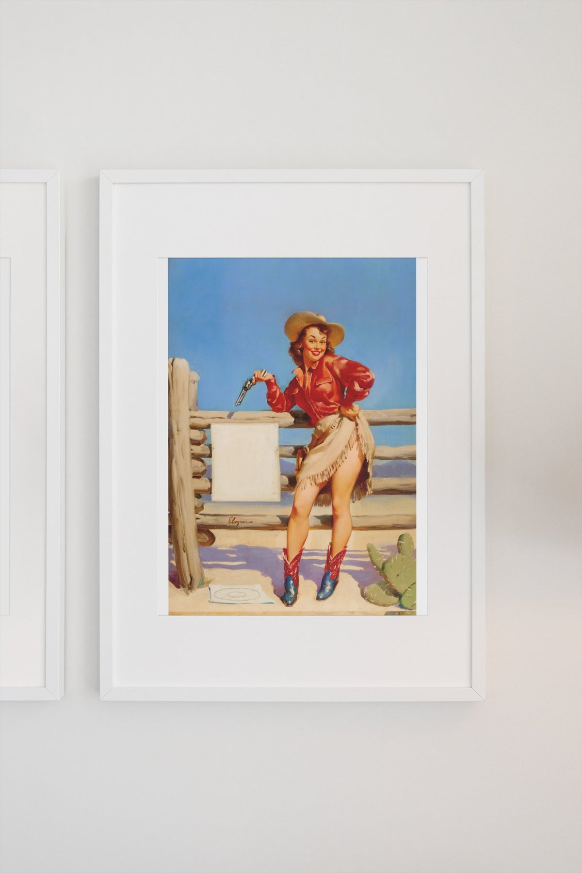 Beat That! by Gil Elvgren, pin-up poster — gallery wall