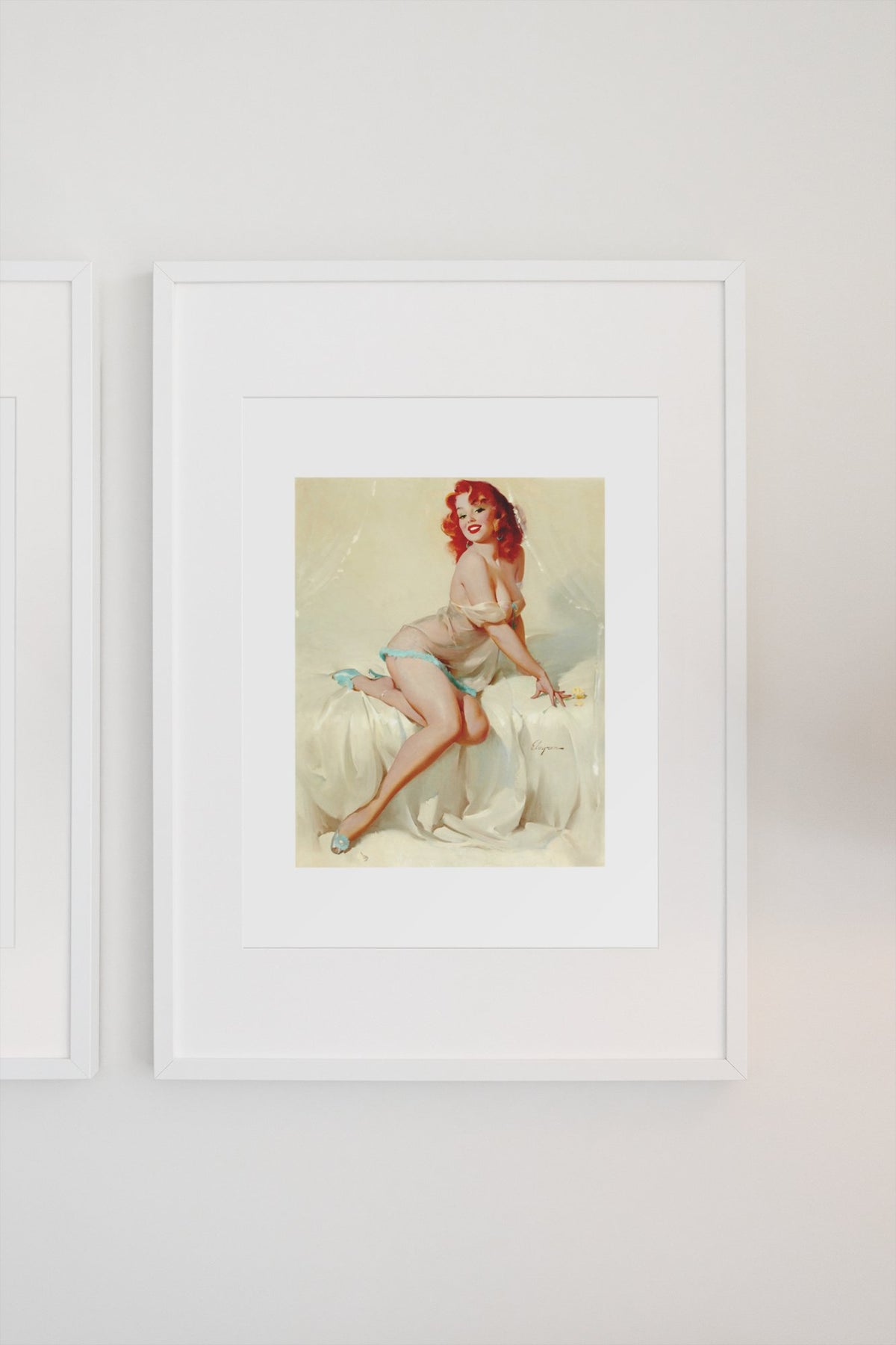 Bedside Manner by Gil Elvgren, pin-up poster — gallery wall