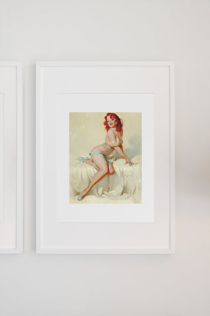 Bedside Manner by Gil Elvgren, pin-up poster — gallery wall