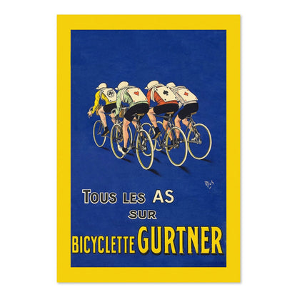 Bicyclette Gurtner poster print