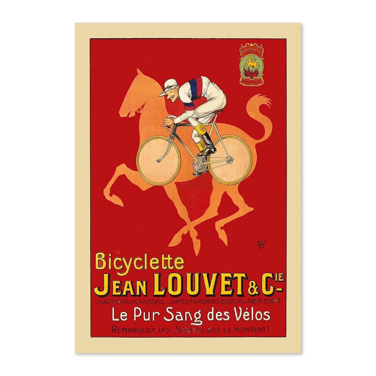 Jean Louvet Pur Sang des Velos poster print