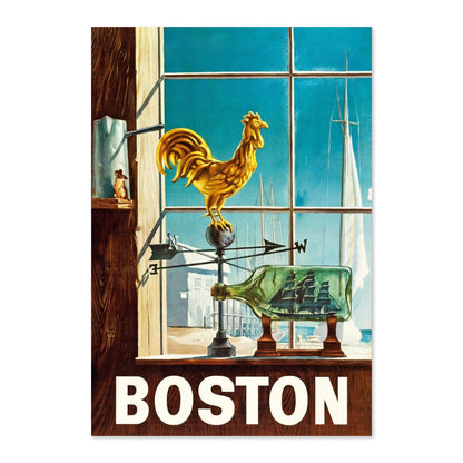 Boston Fly TWA poster print