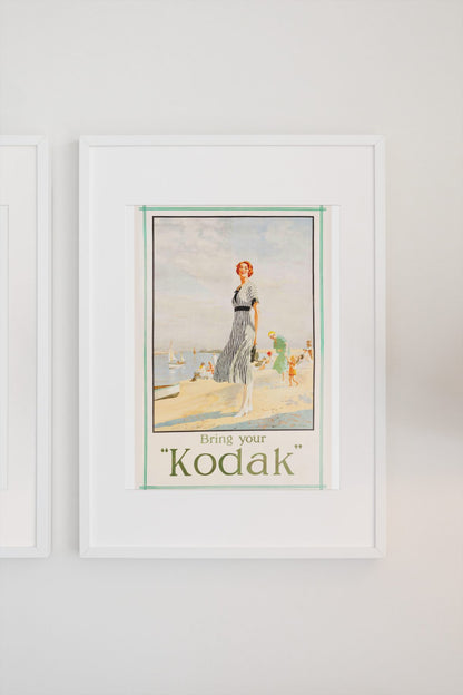 Bring Your Kodak 1925 poster on a light wall