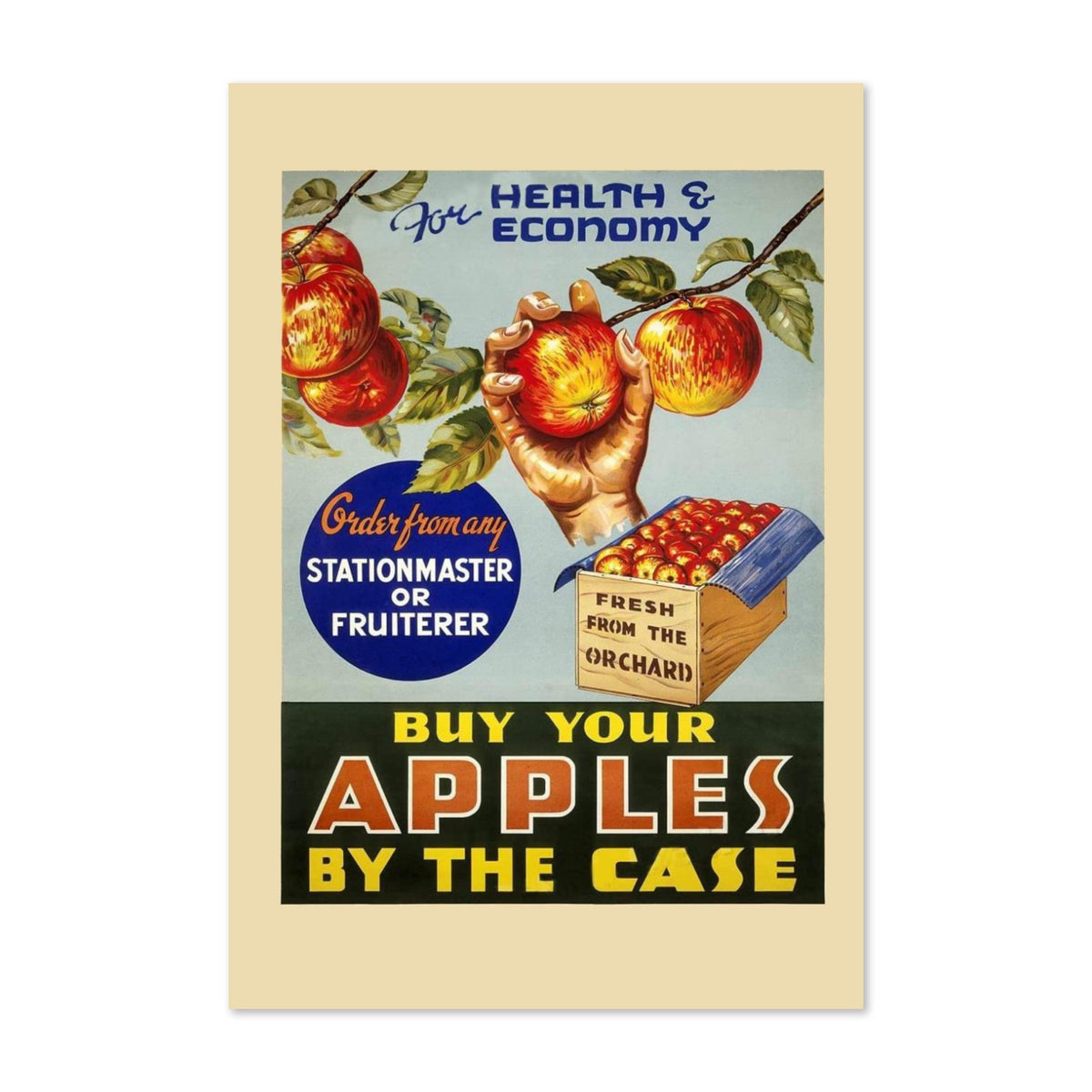 Buy Apples by the Case 1935 poster print