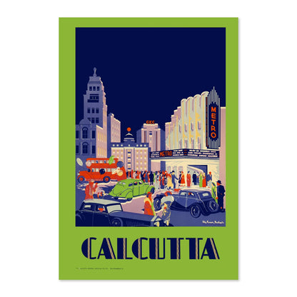 Calcutta by Night poster print
