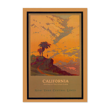 California New York Central Lines poster print