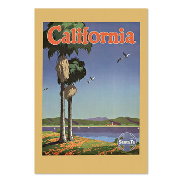 California Santa Fe poster print