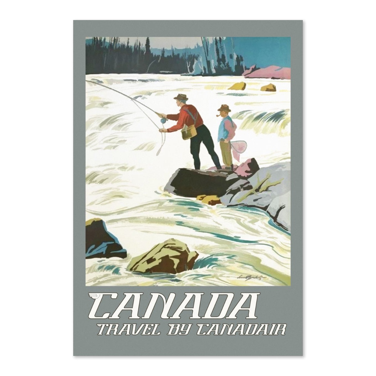 Canadian Pacific Fly Fishing poster print