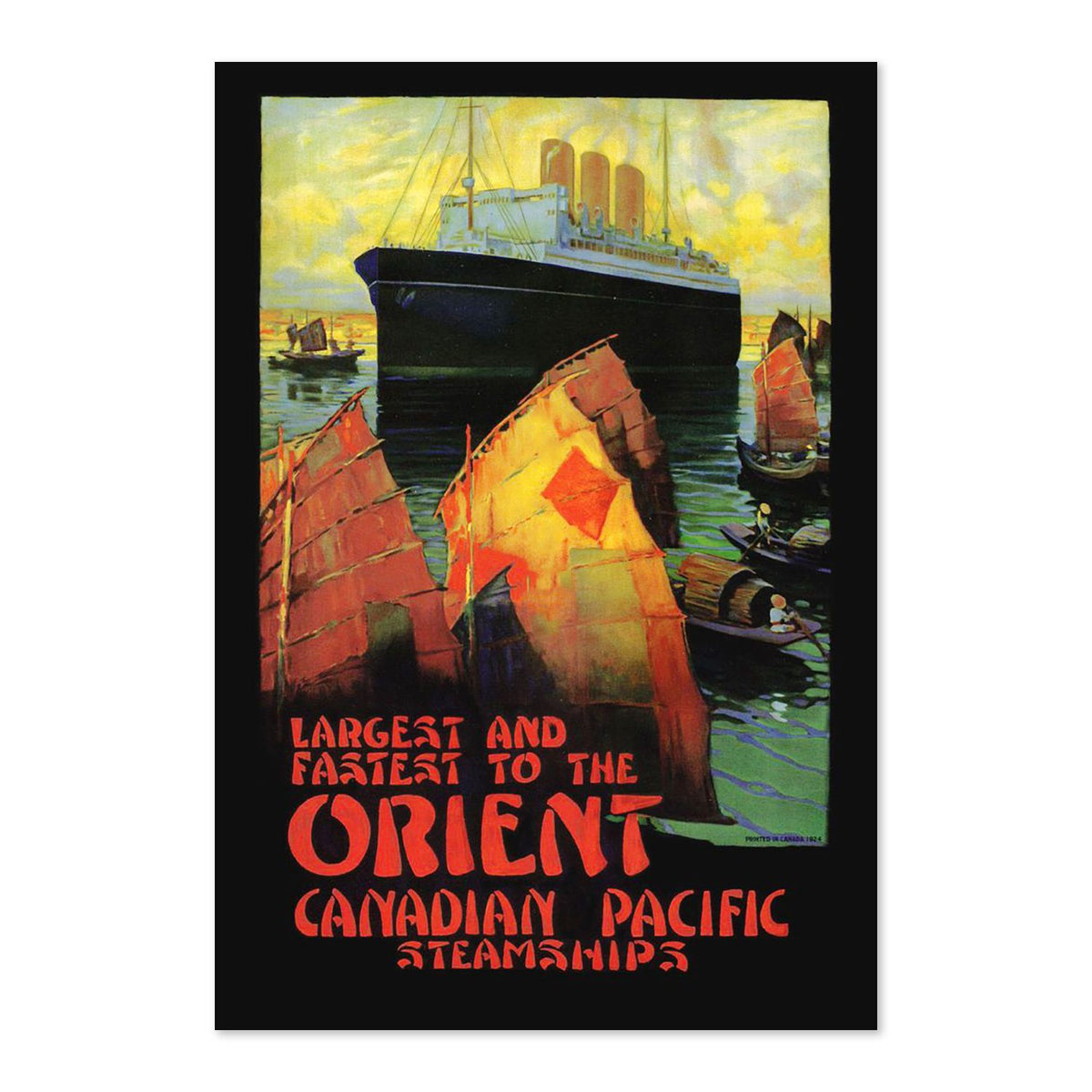 Canadian Pacific to the Orient poster print