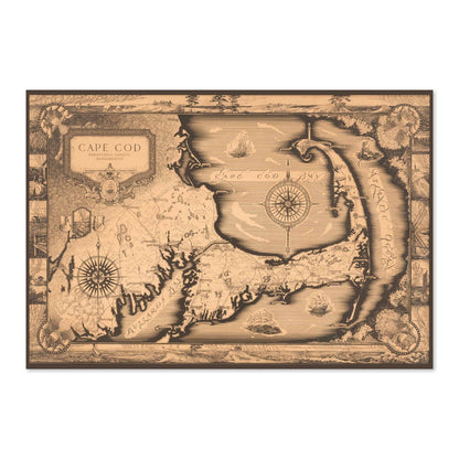 Cape Cod 1930s Map vintage print