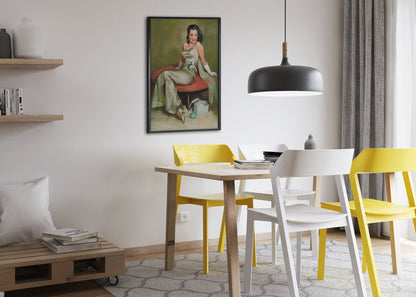 Captivating by Gil Elvgren, pin-up poster — dining room