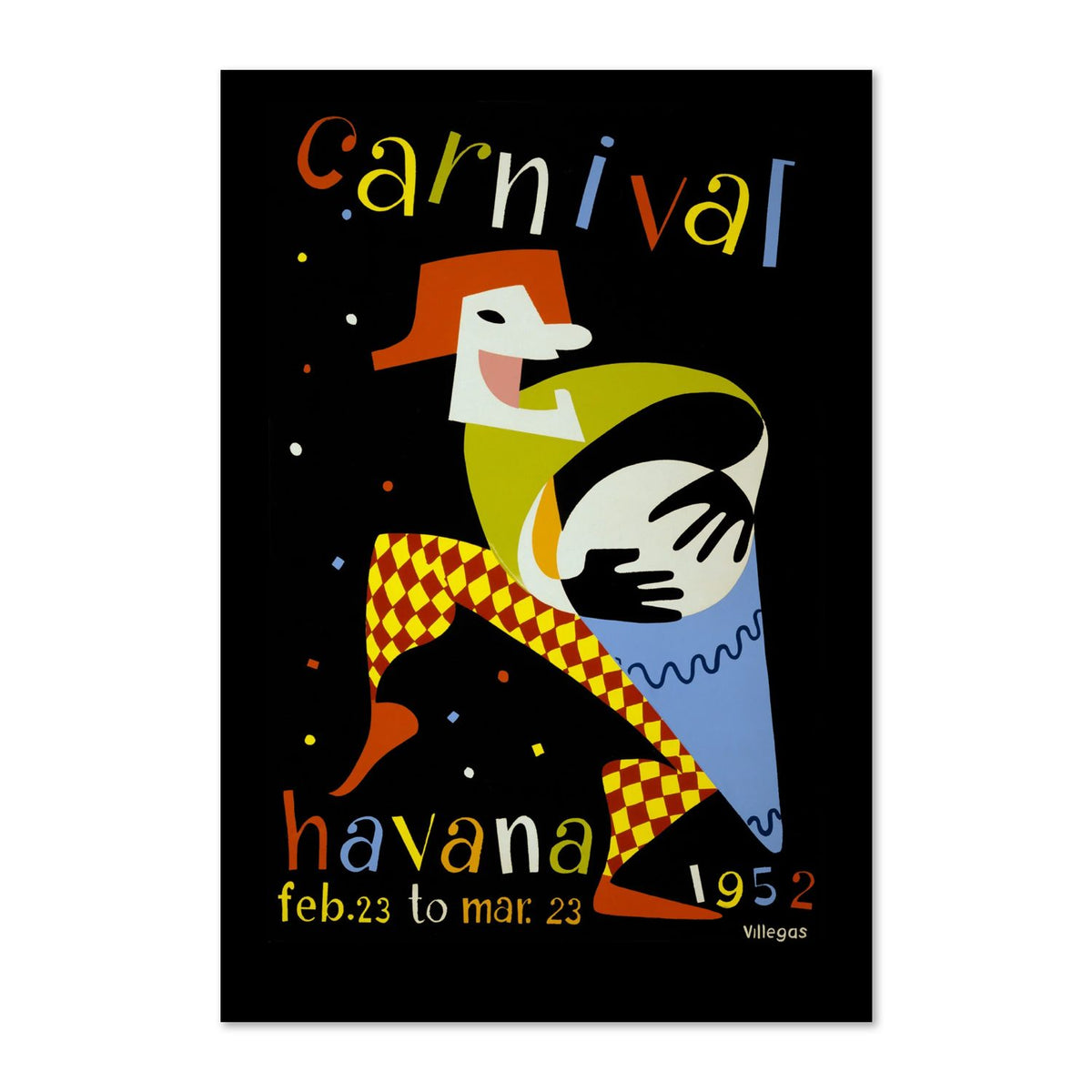 Carnival Havana 1952 poster print