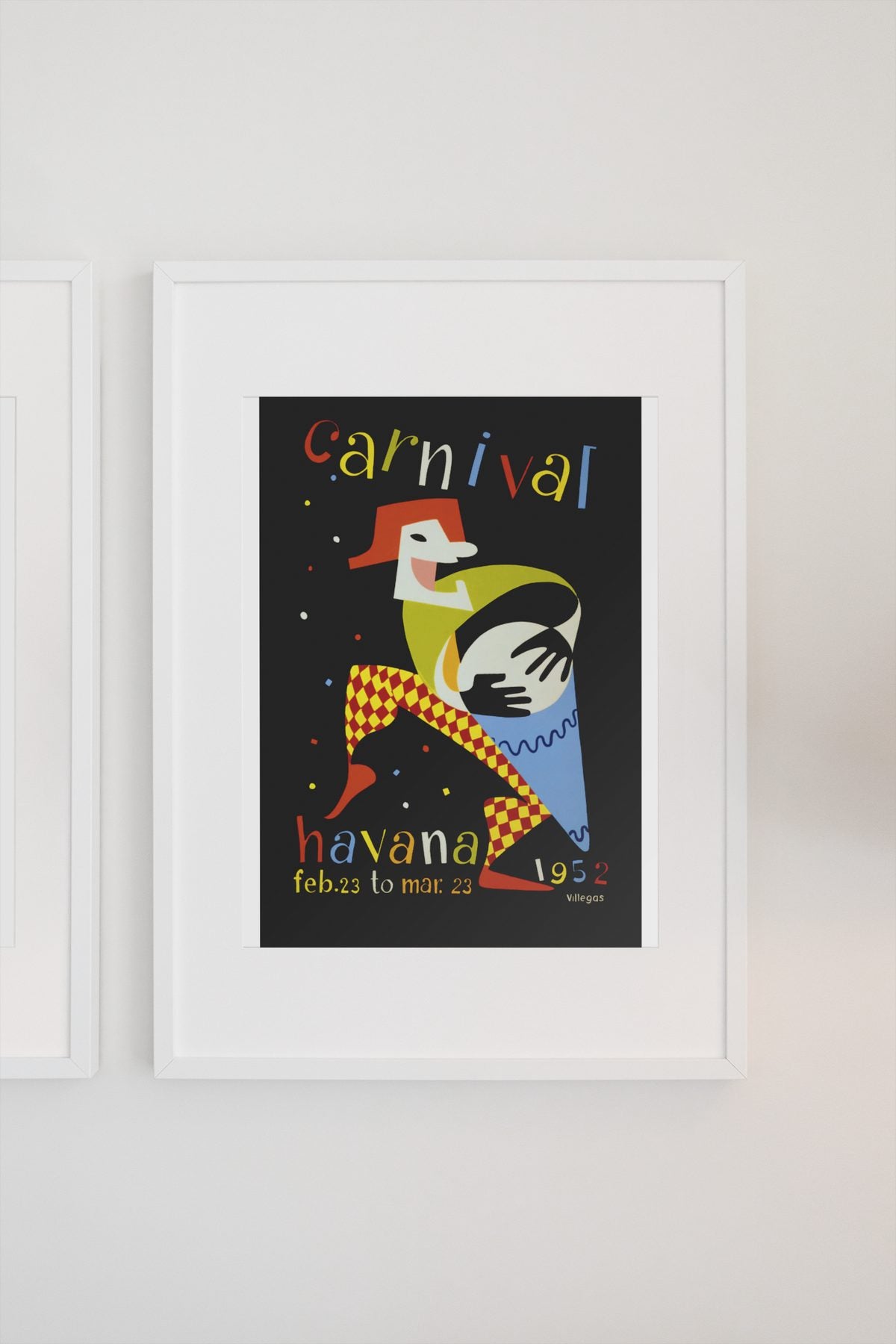 Carnival Havana 1952 poster on a light wall