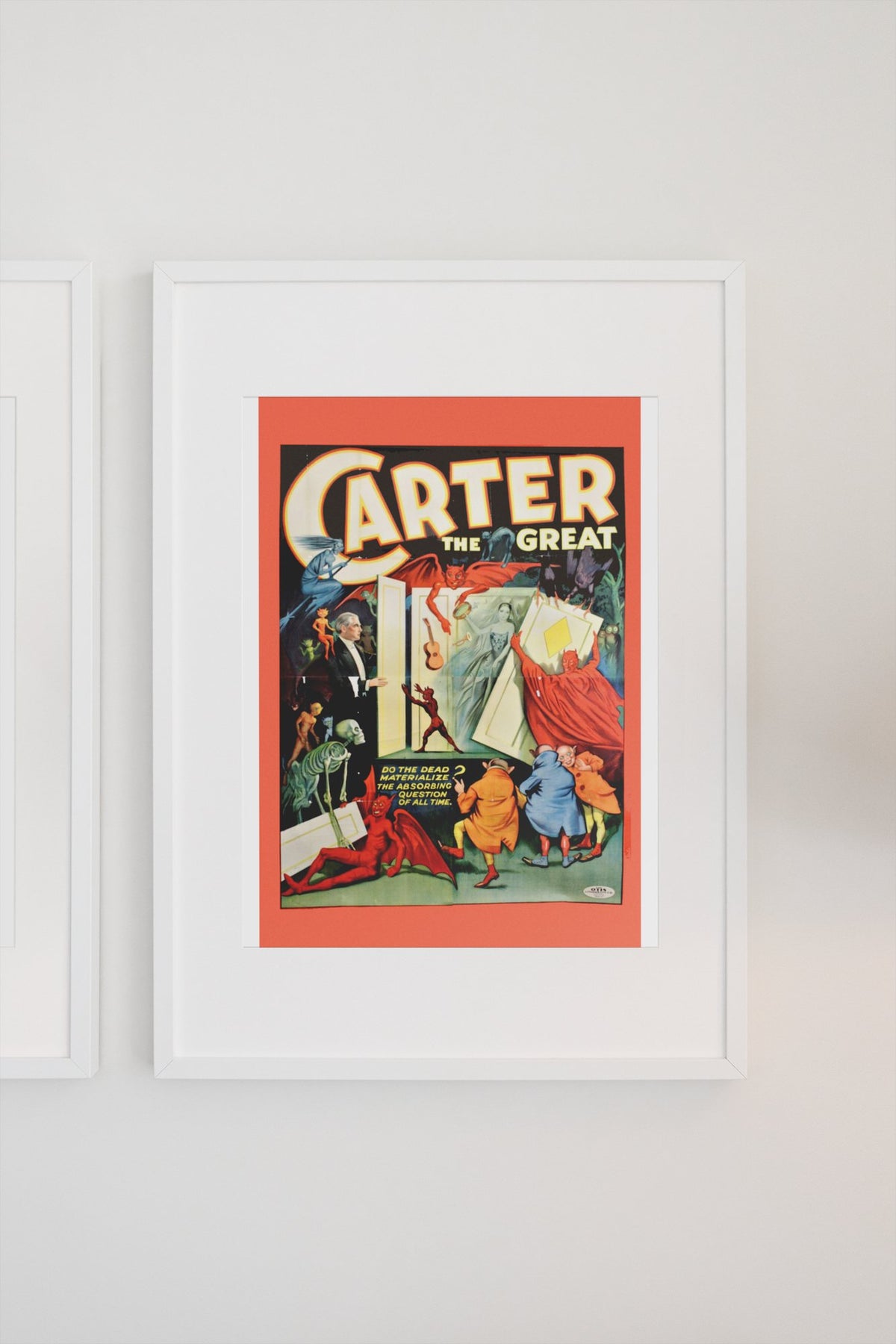 Carter Beats the Devil poster on a light wall