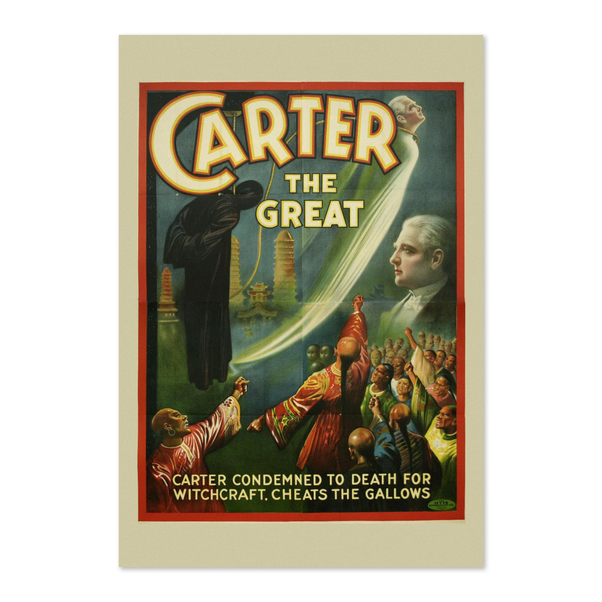 Carter the Great Condemned for Witchcraft poster print