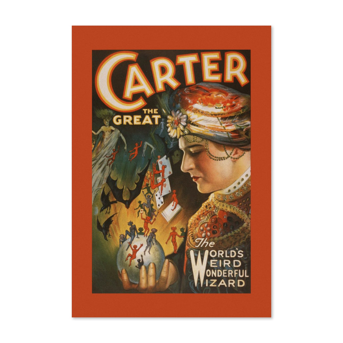 Carter the Great Weird Wonderful Wizard poster print