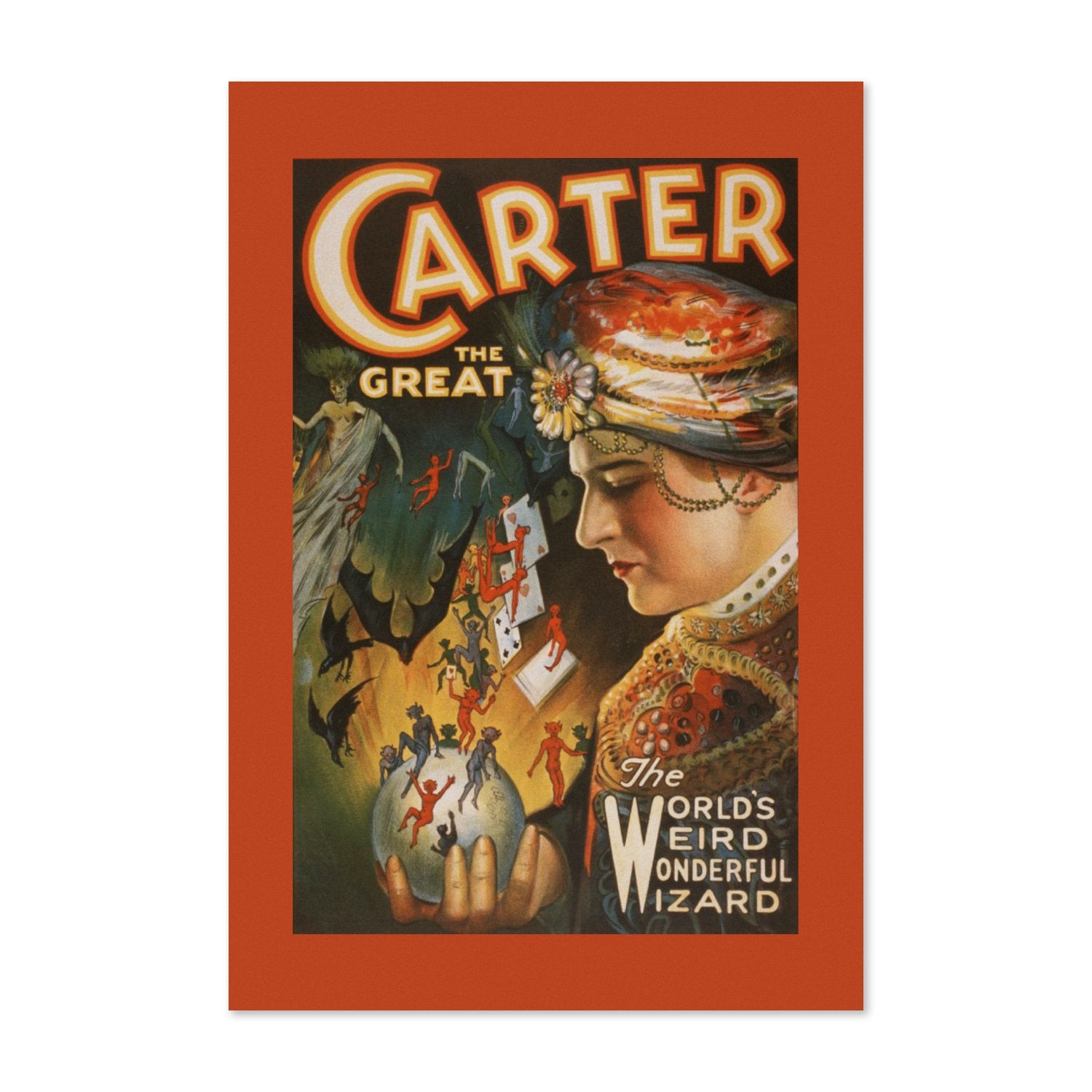 Carter the Great Weird Wonderful Wizard poster print