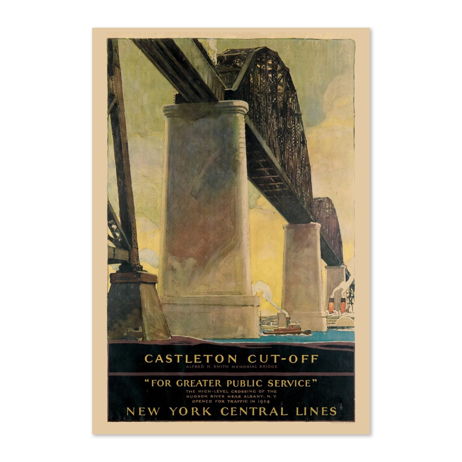 Castleton Cut-Off — New York Central Lines poster print