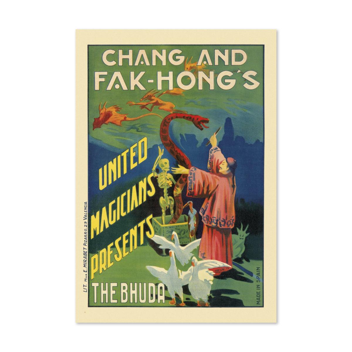 Chang and Fak-Hong The Bhuda poster print