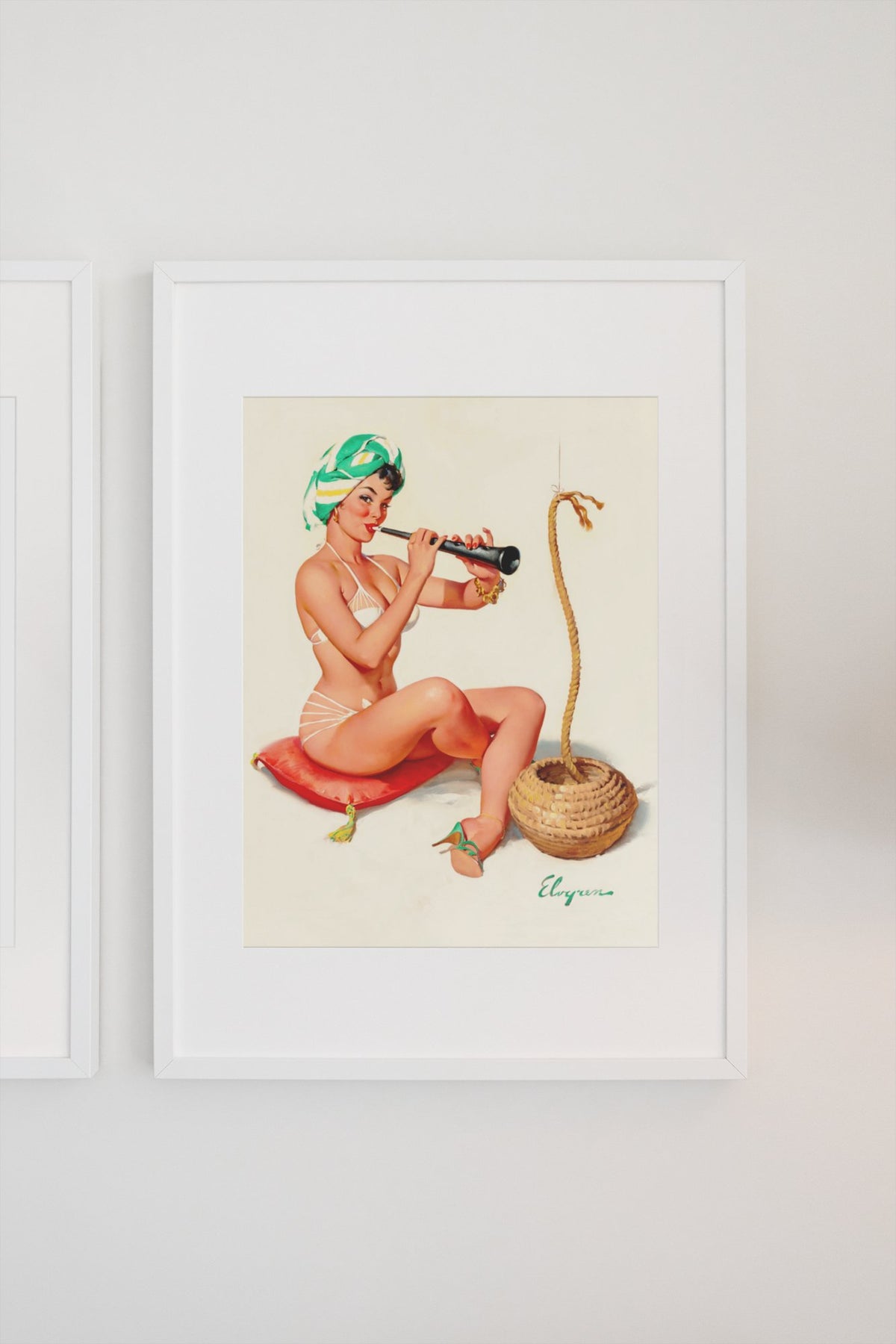 Charming by Gil Elvgren, pin-up poster — gallery wall