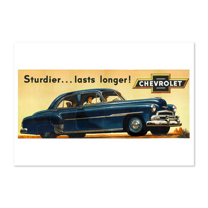 Chevrolet De Luxe 1951 poster print
