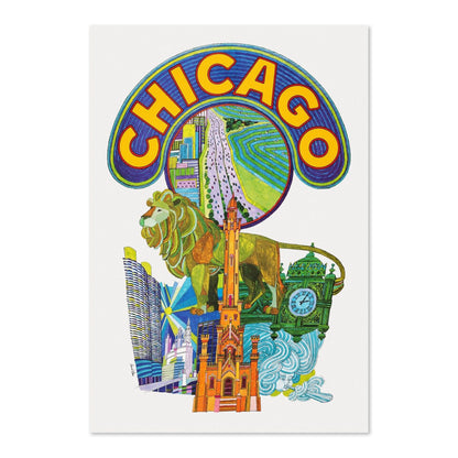 Chicago Fly TWA poster print