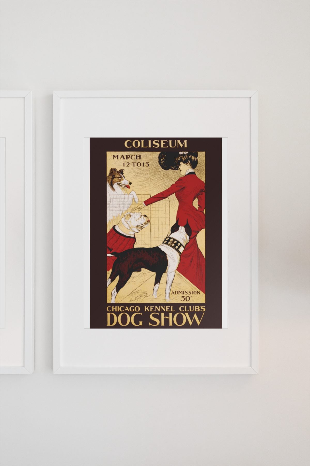 Chicago Kennel Club Dog Show poster on a light wall