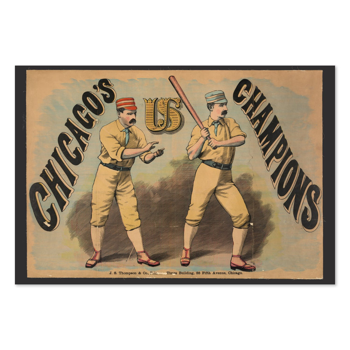 Chicago White Stockings Champions poster print