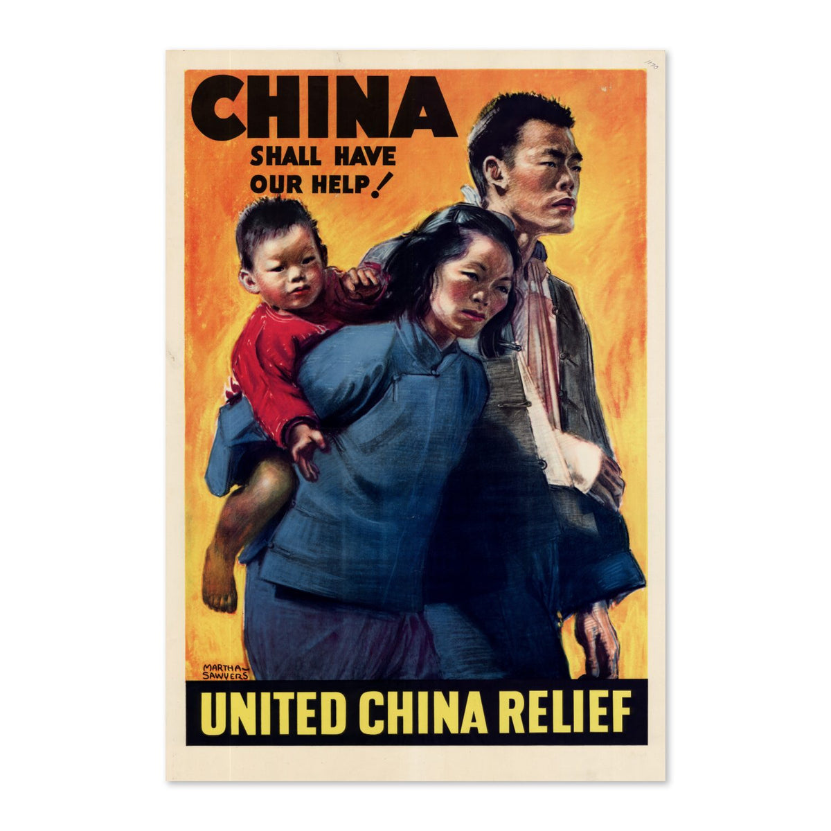 China Shall Have Our Help United China Relief poster print