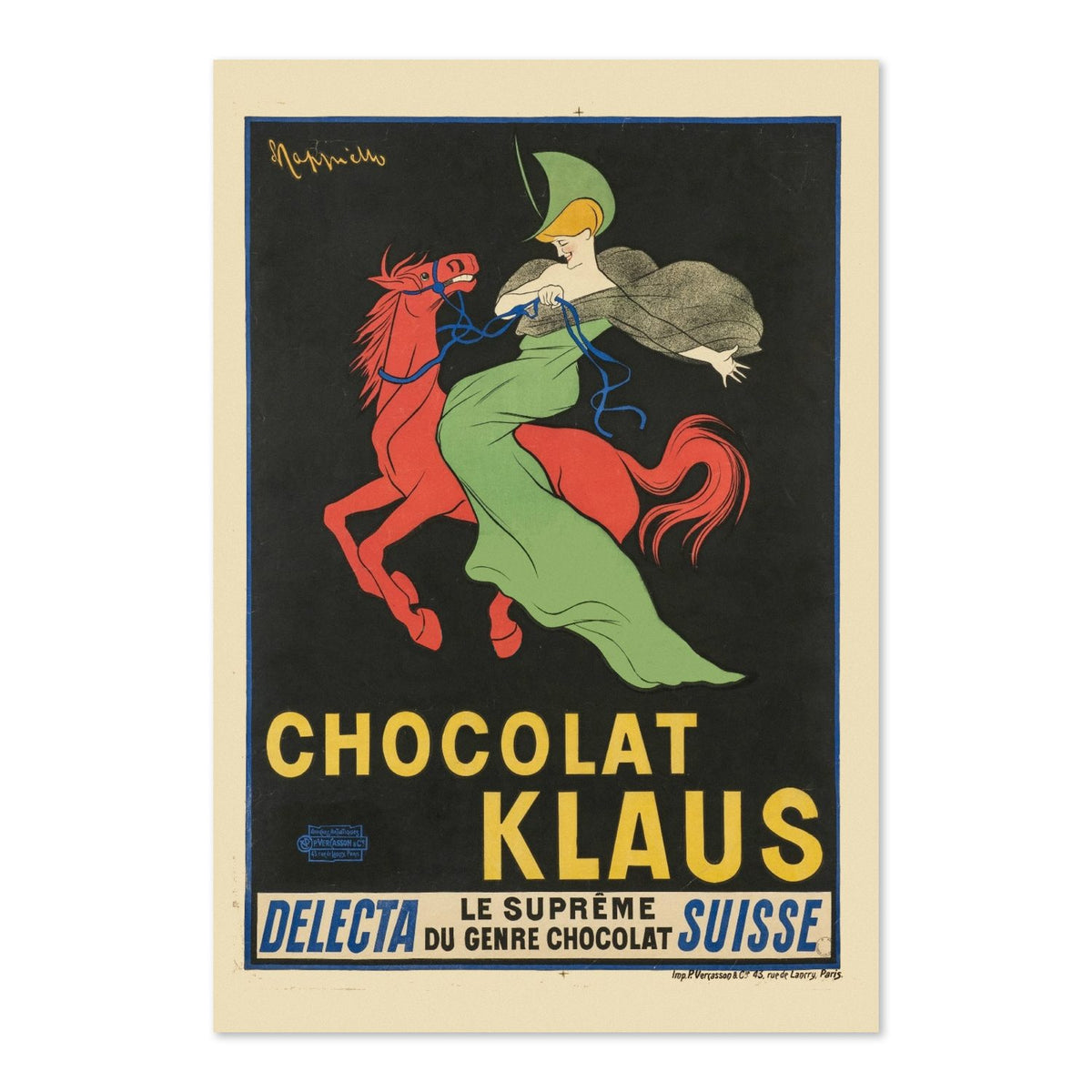 Chocolat Klaus Cappiello poster print