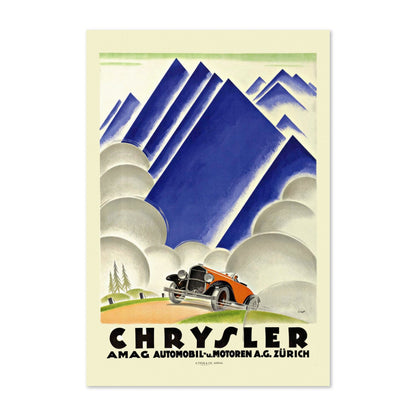 Chrysler AMAG Zürich poster print