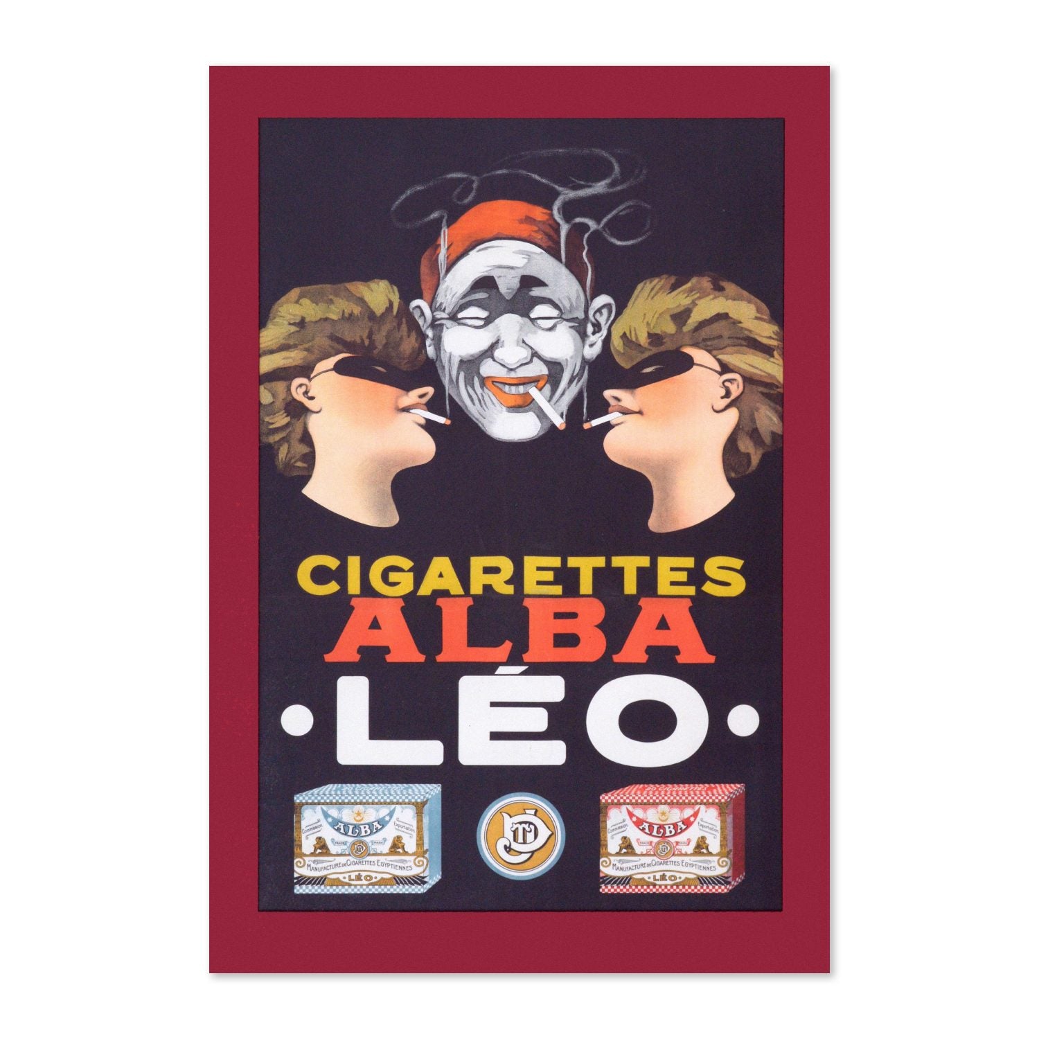 Cigarettes Alba Leo poster print