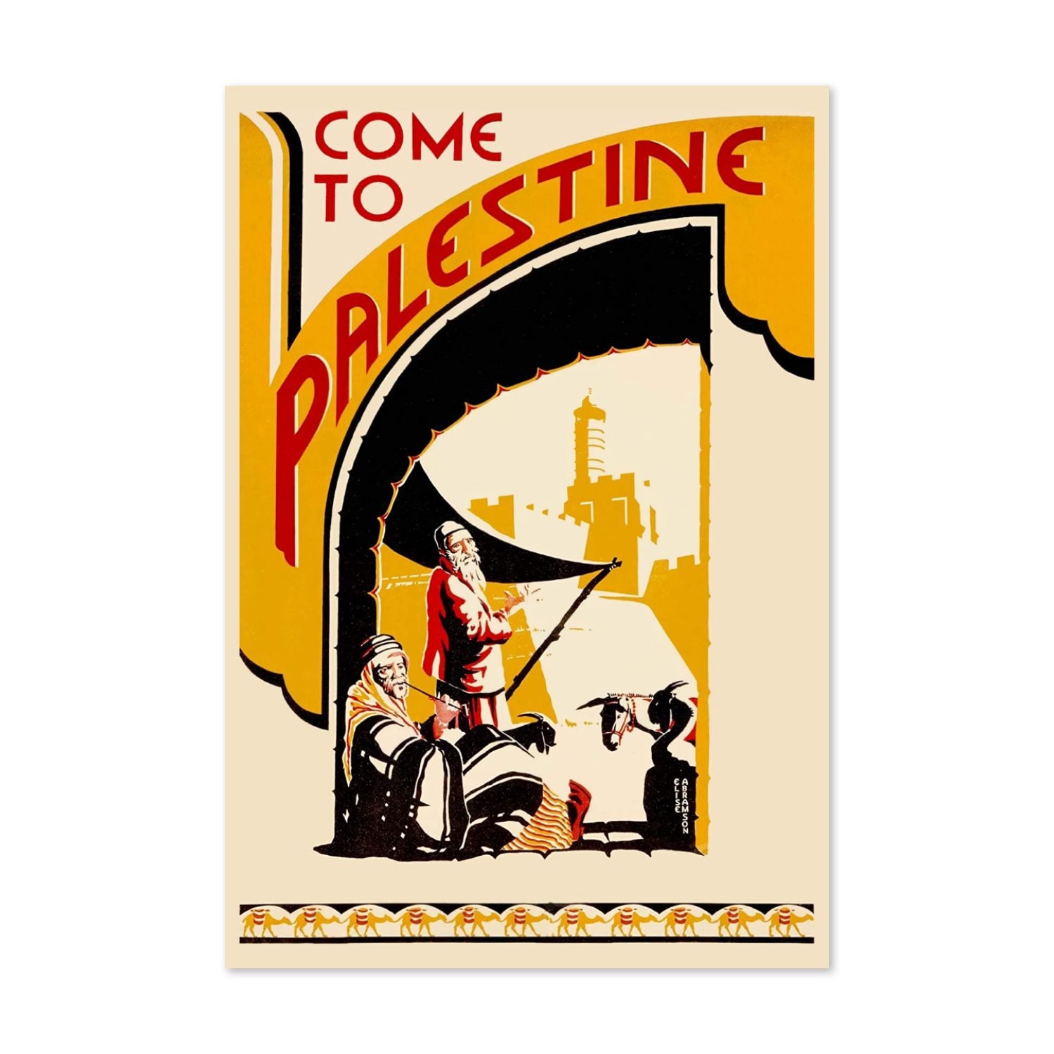 Come to Palestine poster print