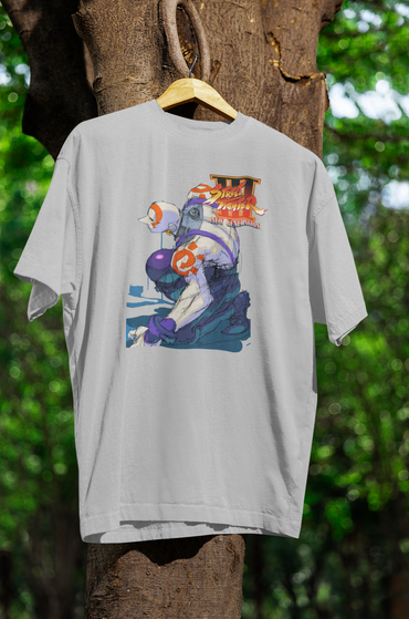 Street Fighter III New Generation | Necro Key Art Premium Unisex T-shirt