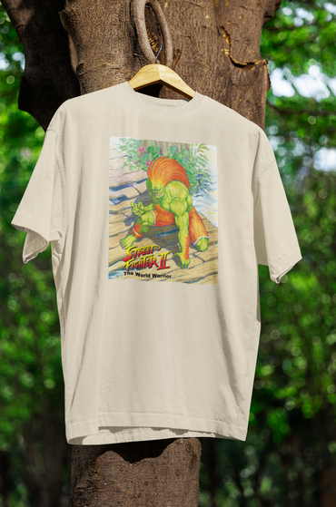 Street Fighter II The World Warrior Blanka Cover Premium Unisex T-shirt
