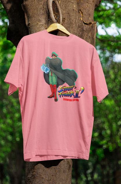 Street Fighter II Champions Edition | M.Bison Vega Key Art Premium Unisex T-shirt