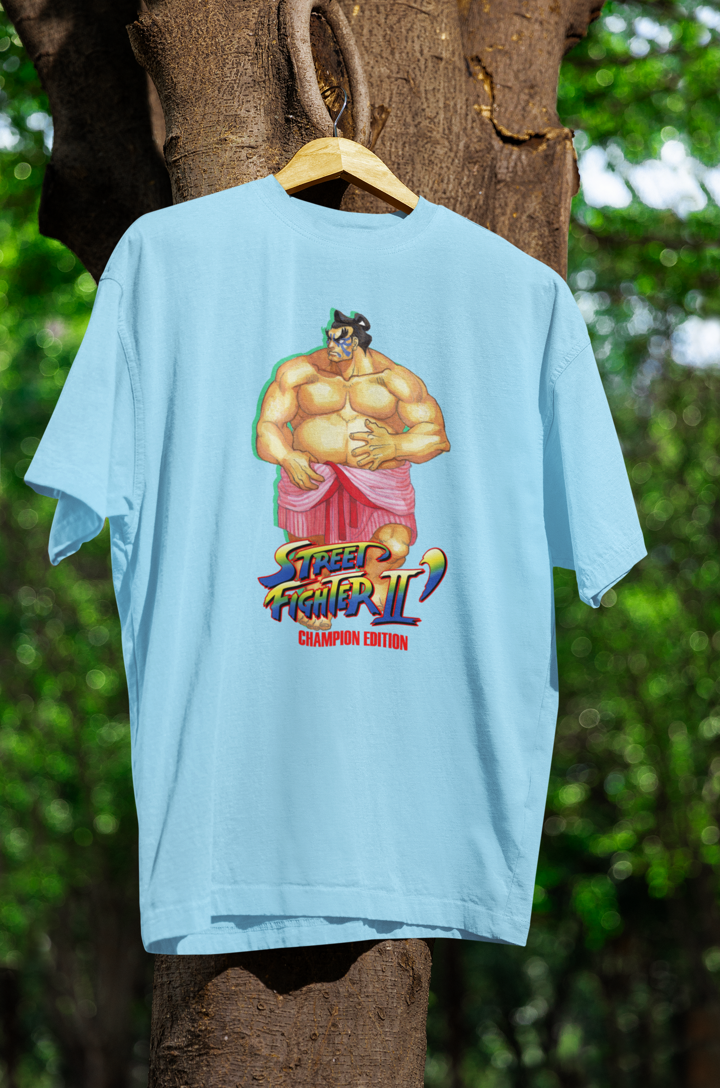 Street Fighter II Champions Edition | E.Honda Key Art Premium Unisex T-shirt