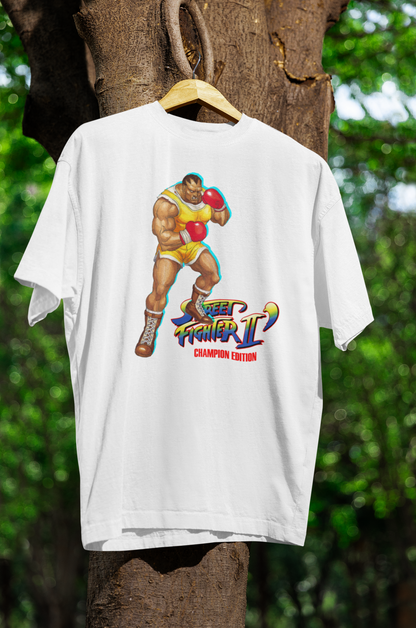 Street Fighter II Champions Edition | Balrog Bison Key Art Premium Unisex T-shirt