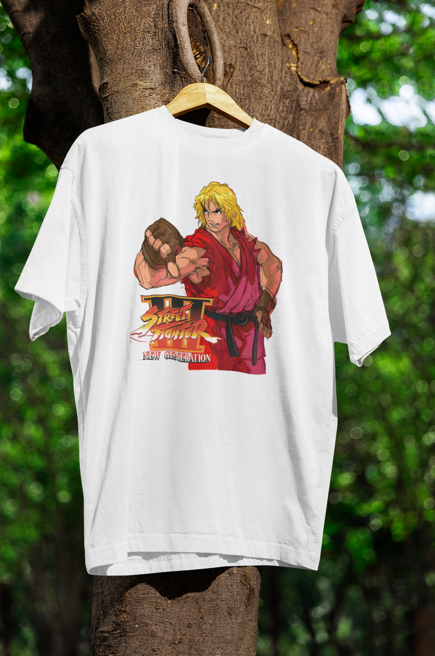 Street Fighter III New Generation | Ken Key Art Premium Unisex T-shirt