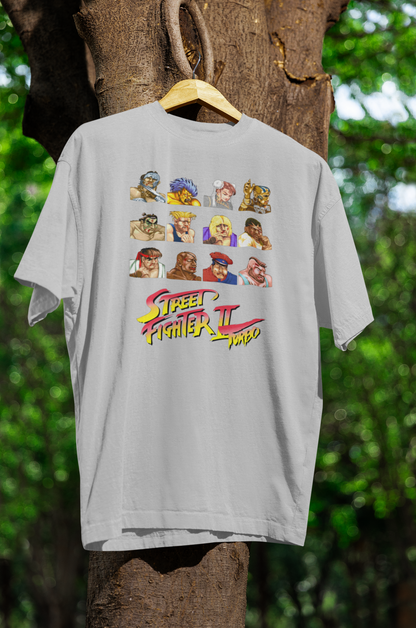 Street Fighter II Turbo | Character Defeated Portraits Premium Unisex T-shirt