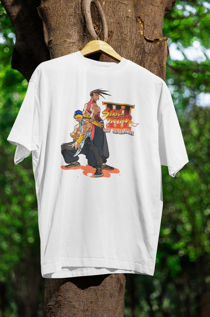 Street Fighter III New Generation | Yun And Yang Key Art Premium Unisex T-shirt