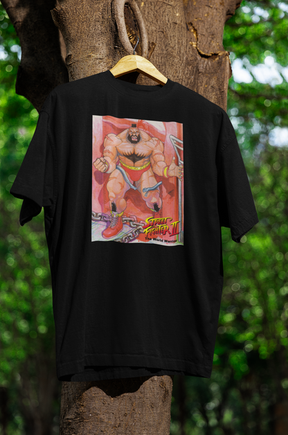 Street Fighter II The World Warrior Zangief Breaking Chain Cover Premium Unisex T-shirt