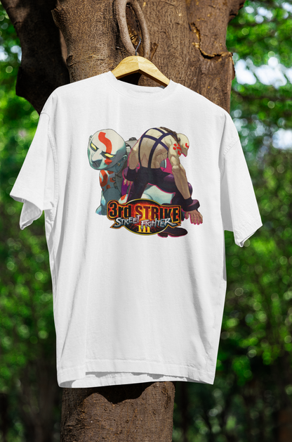 Street Fighter III 3rd Strike | Necro Key Art Premium Unisex T-shirt
