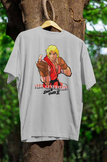 Street Fighter III New Generation | Ken Key Art Ver 2 Premium Unisex T-shirt