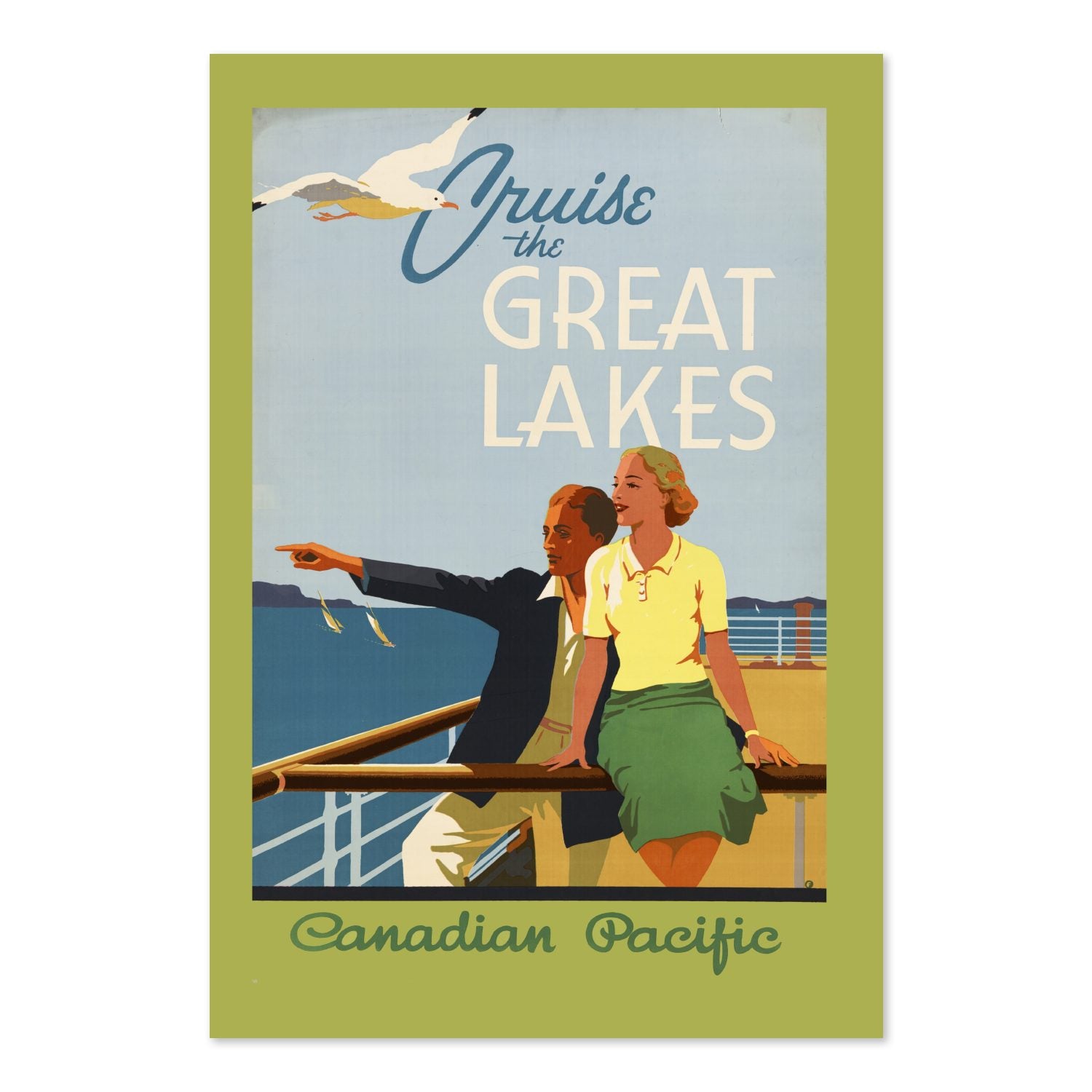 Cruise the Great Lakes Canadian Pacific poster print