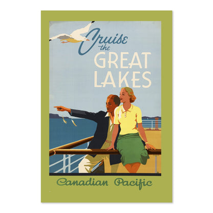 Cruise the Great Lakes Canadian Pacific poster print
