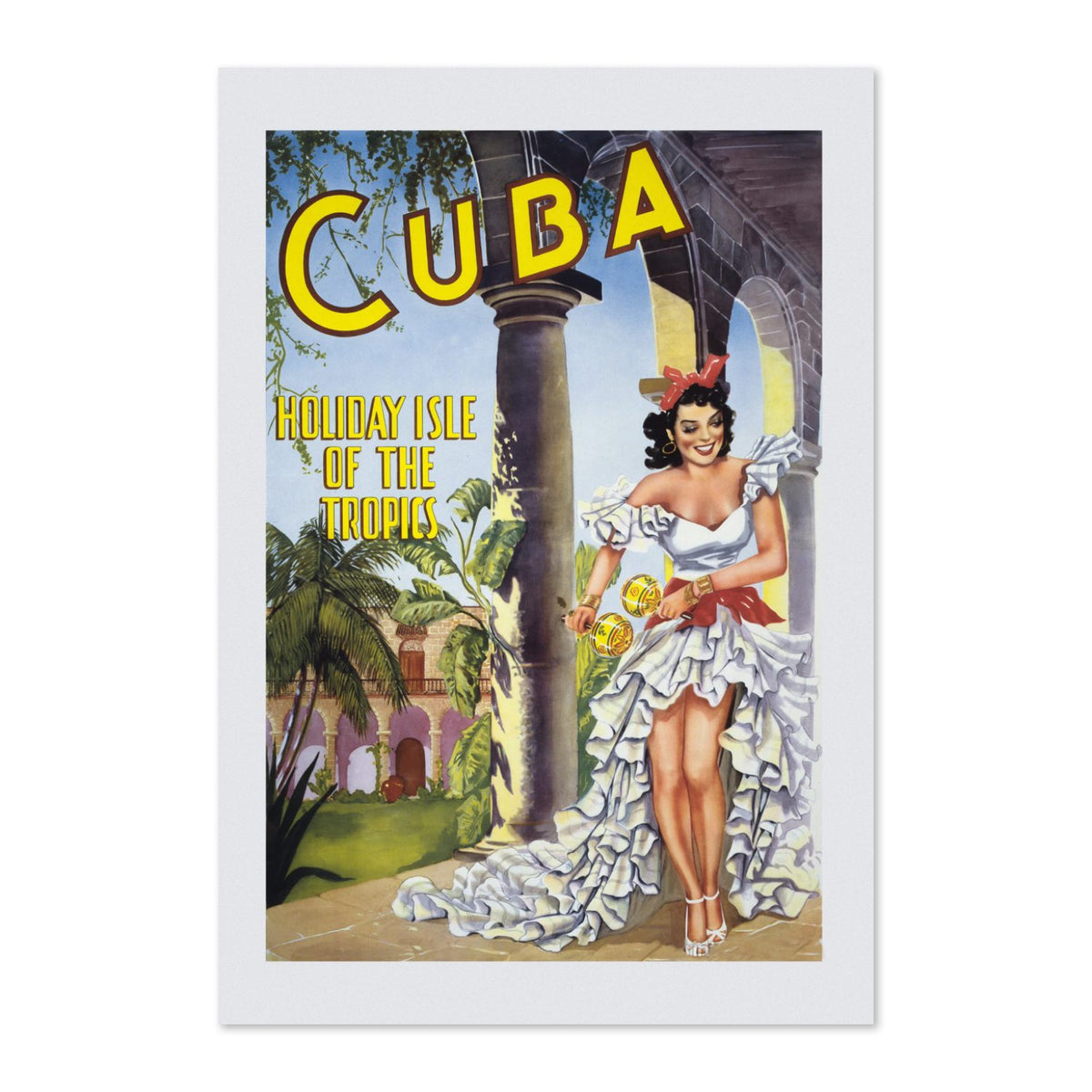 Cuba Holiday Isle of the Tropics poster print