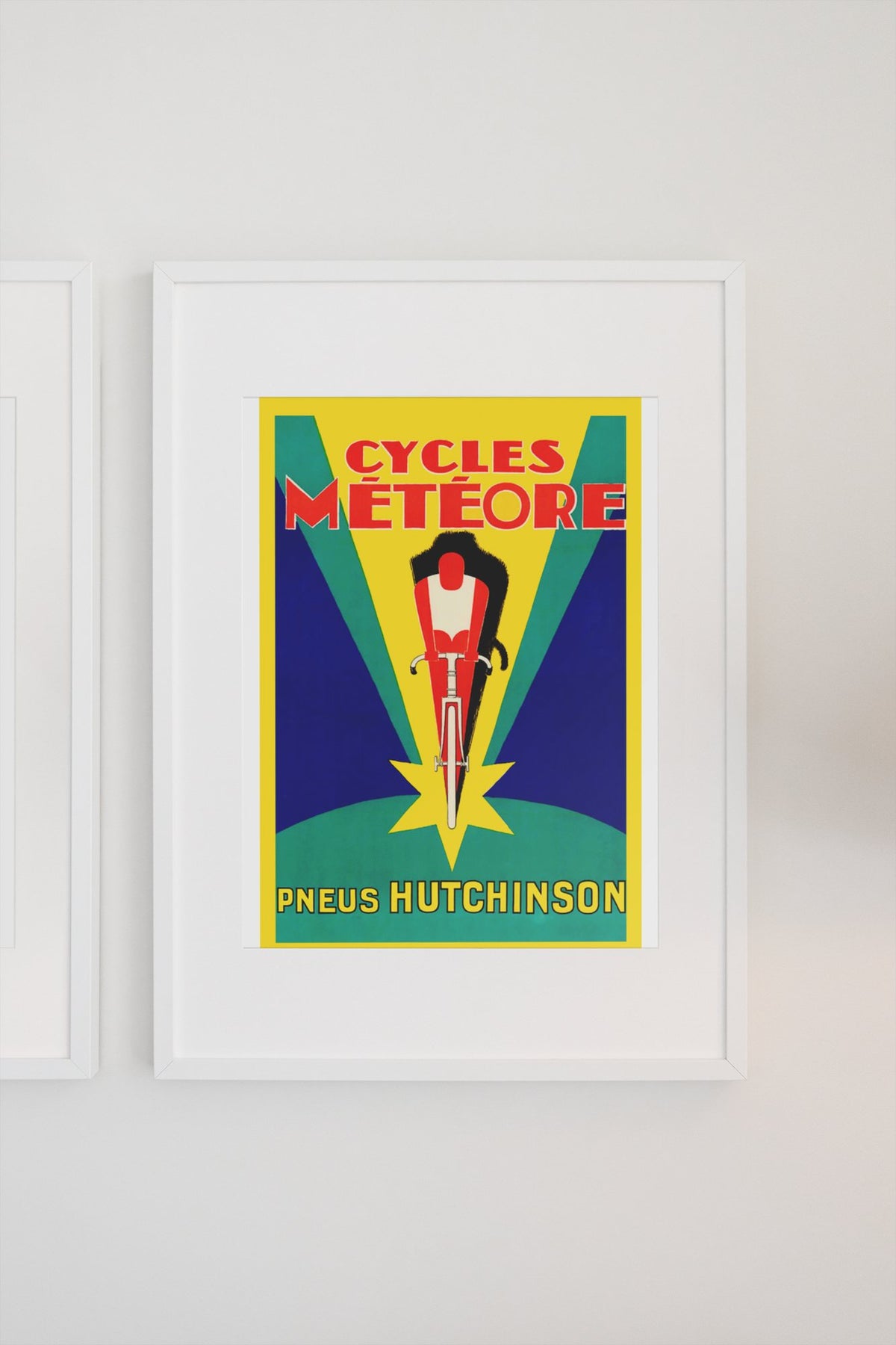 Cycles Meteore Hutchinson poster on a light wall