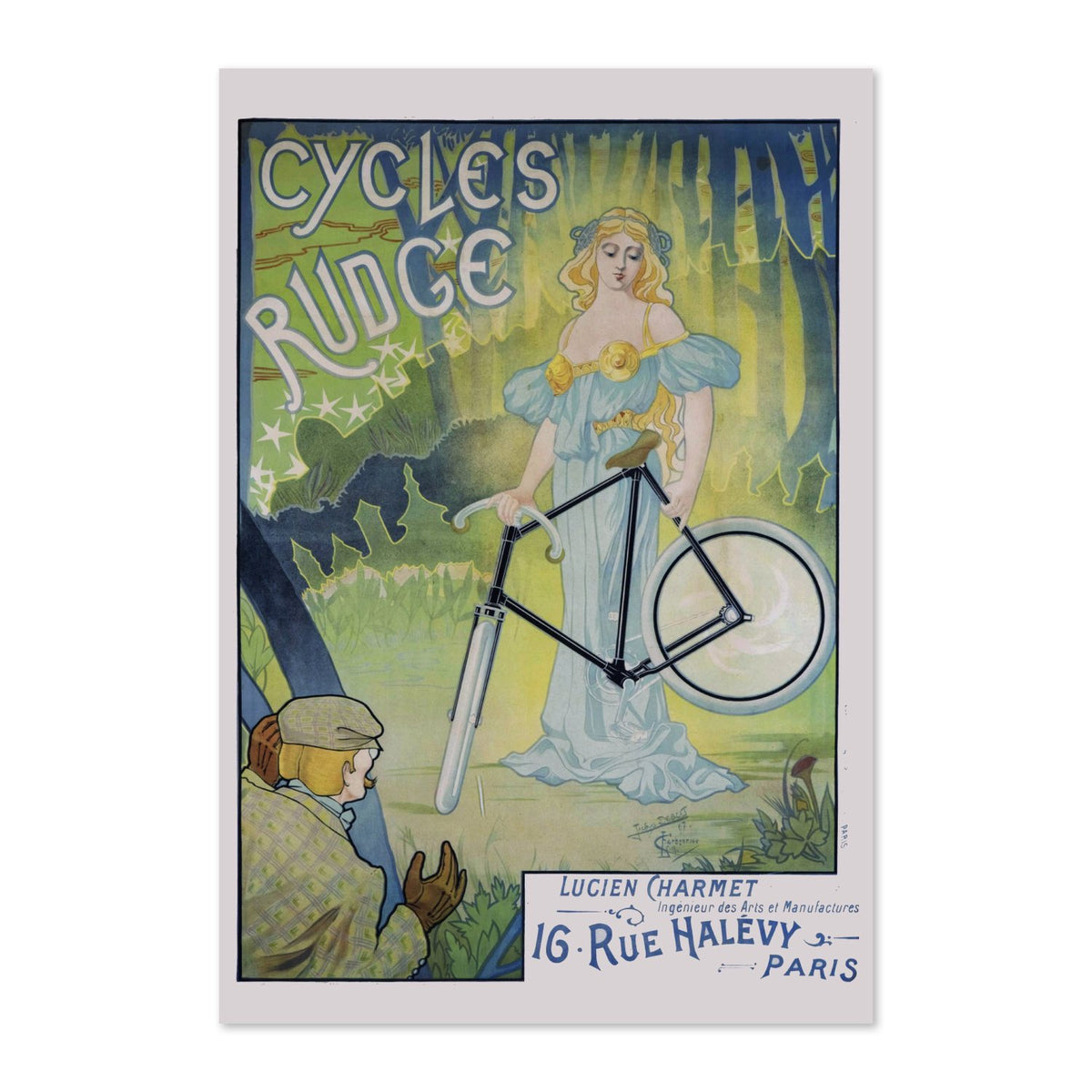 Cycles Rudge Paris poster print