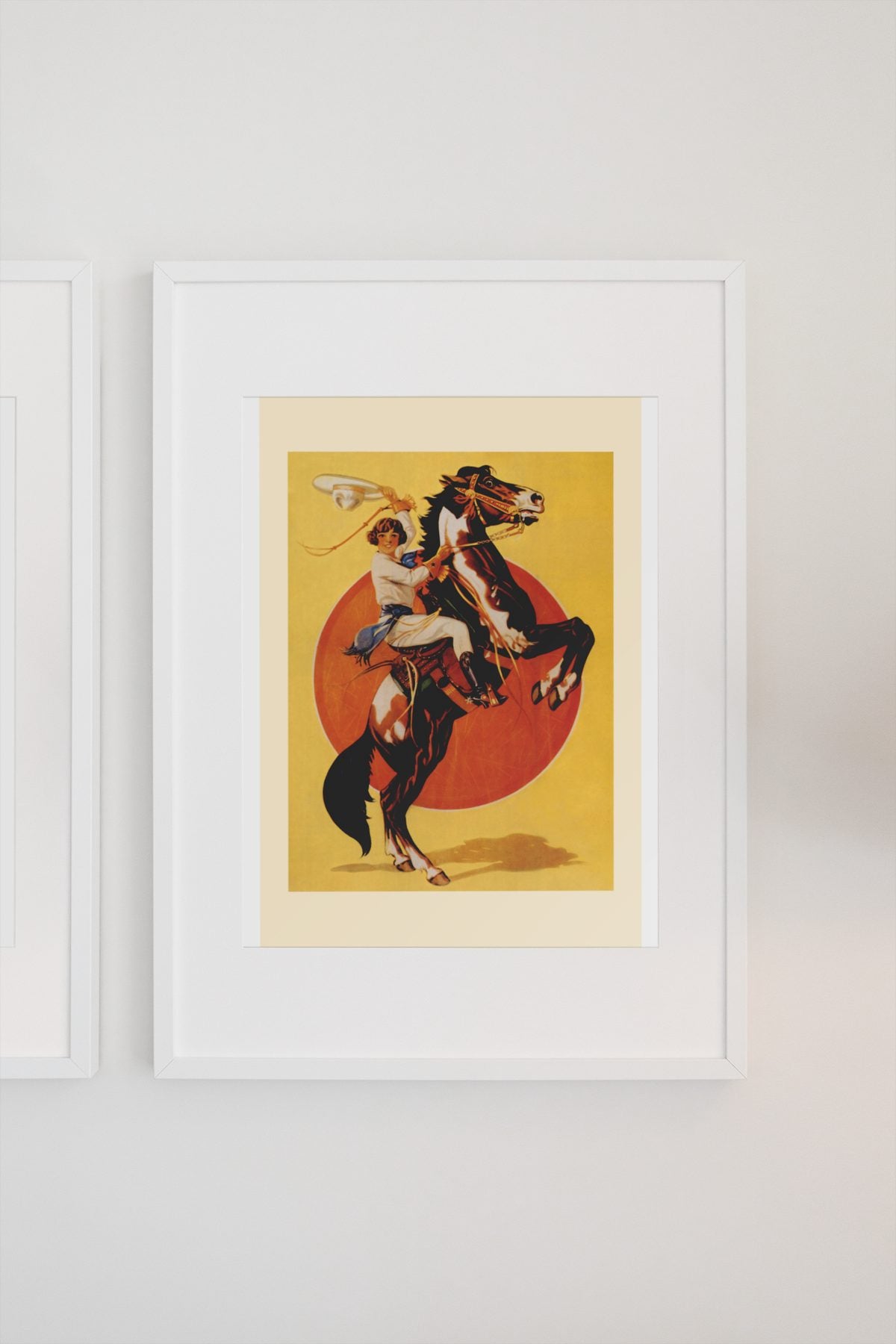 Days of the Golden West Rodeo poster on a light wall